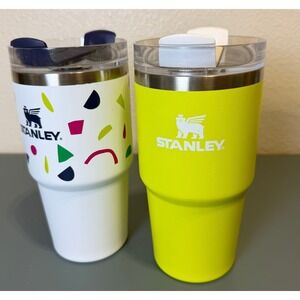 Stanley Adventure Quencher H2.0 FlowState Tumbler 20oz Set of 2 Multi Neon Lime